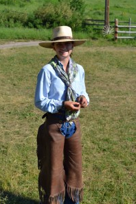 Annaliese Apel, wrangler in Montana